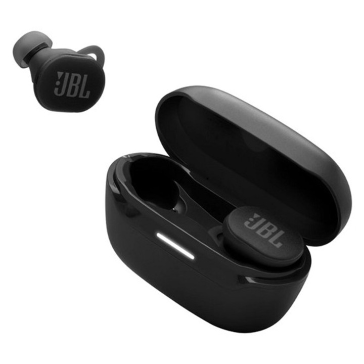 Jbl endurance race 2 bluetooth fülhallgató sztereo, v5.2, tws, mikrofon, ip67 + töltőtok, fekete