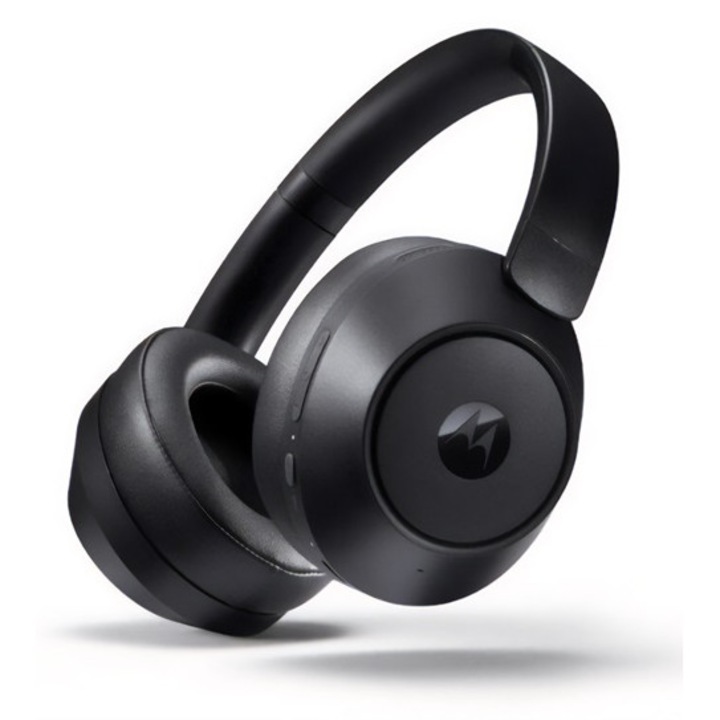 Motorola xt800 anc bluetooth fejhallgató sztereo, v5.3, mikrofon, aktív zajszűrő, összehajtható, fekete