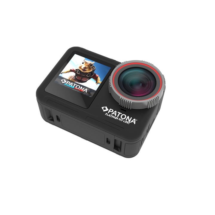 Спортна видеокамера Patona Platinum Action Cam Life SL5, 6K 90fps 64MP, EIS, 170° 7G+IR, водоустойчива, RC, Wifi
