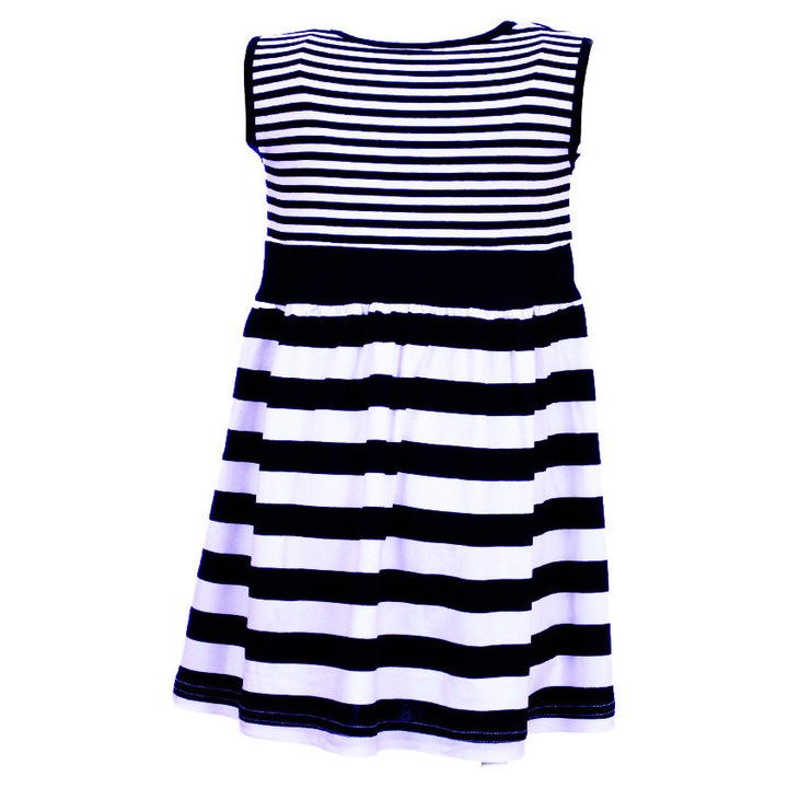 Rochie copii, Marinar, Talie inalta, Curea albastru inchis