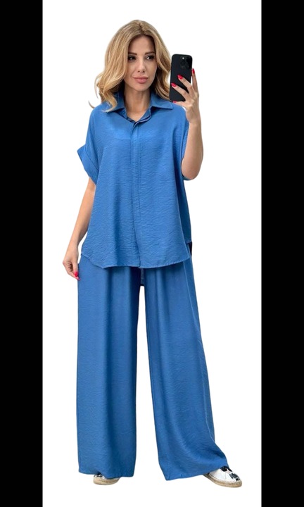 Compleu dama, Eleganta, marime universala, albastru