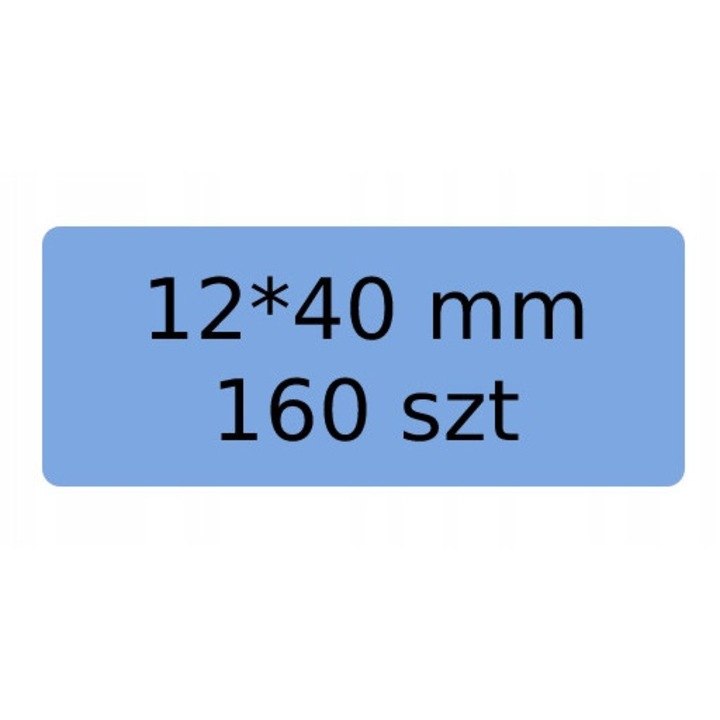 Etychete autoadezive 12x40mm, 160 bucati, pentru imprimante Niimbot, rezistente la apa, set