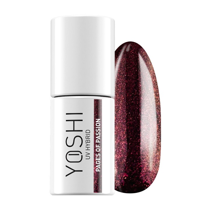 Oja hibrida Pages of Passion, 167 bordo profund, 6ml, efect stralucitor