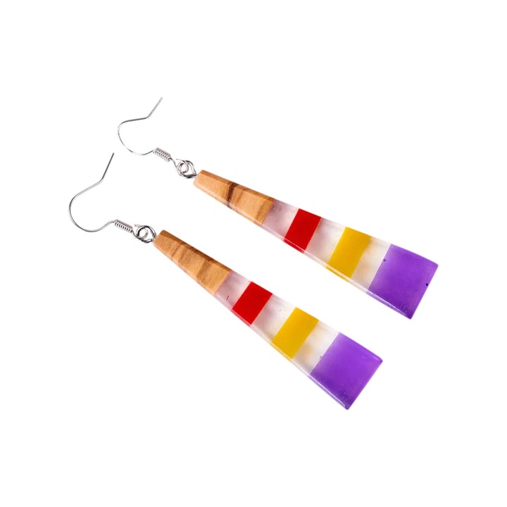 Cercei Iris Triangle, Lemn De Maslin