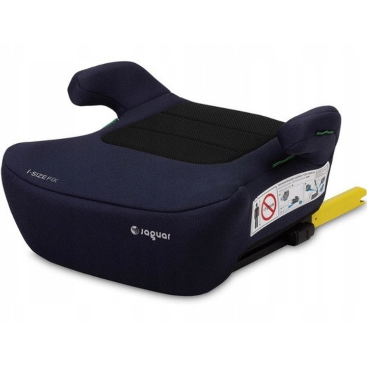 Caretero Jaguar I-Size gyerek ülésmagasító, 125-150 cm, Isofix, puha kárpitozás, kék