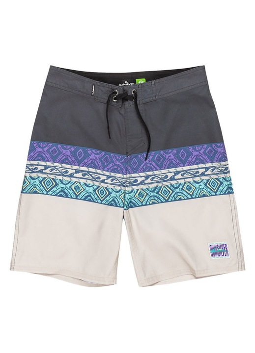 Детски бански, Quiksilver, права кройка, многоцветен, рециклиран полиестер