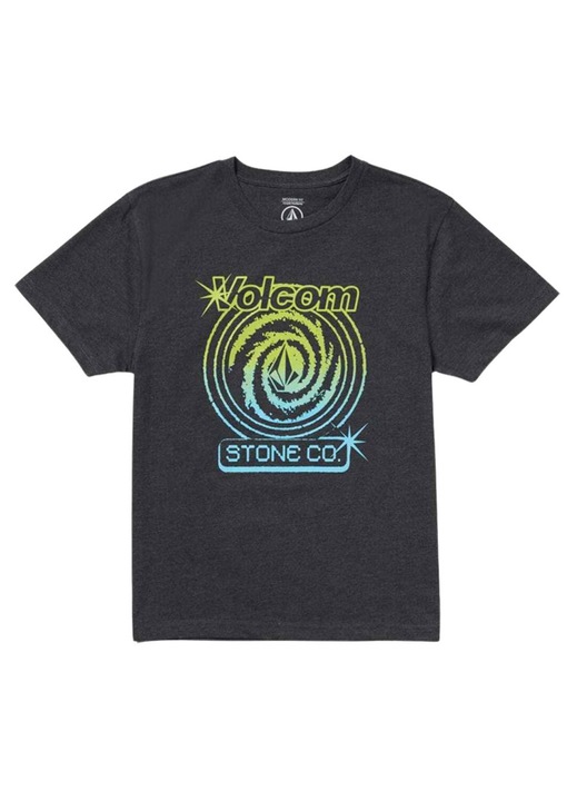 Детска тениска Volcom, модел Deep Trance, графични щампи, тъмносив, 60% памук, 40% полиестер, 148-162 CM