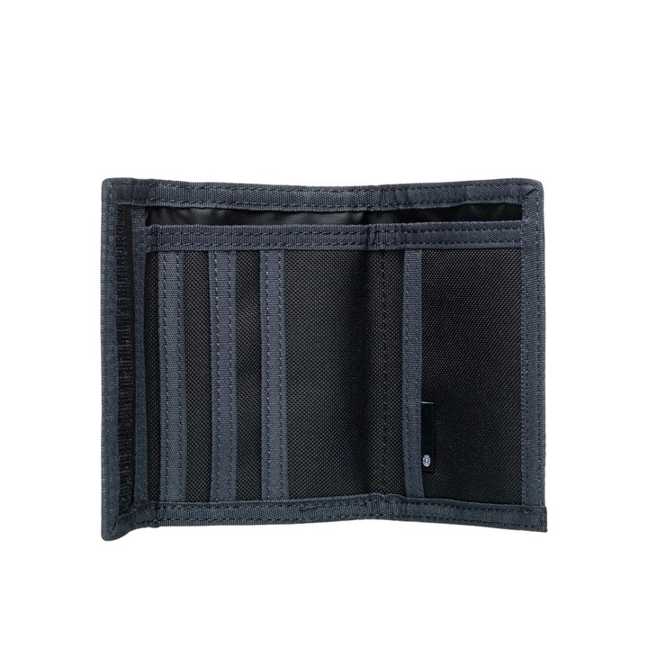 Portofel barbati, Element, EXO TRI FOLD, 1 compartiment principal, 4 sloturi pentru carduri, negru, 9x12cm