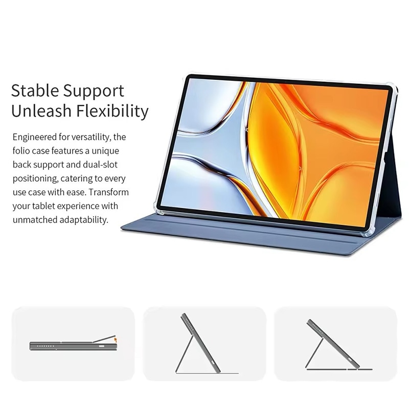 Husa tableta pentru Teclast T70, piele PU, design tip carte, textura anti-alunecare, protectie impotriva zgarieturilor, negru
