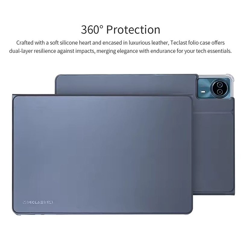 Husa tableta pentru Teclast T70, piele PU, design tip carte, textura anti-alunecare, protectie impotriva zgarieturilor, negru