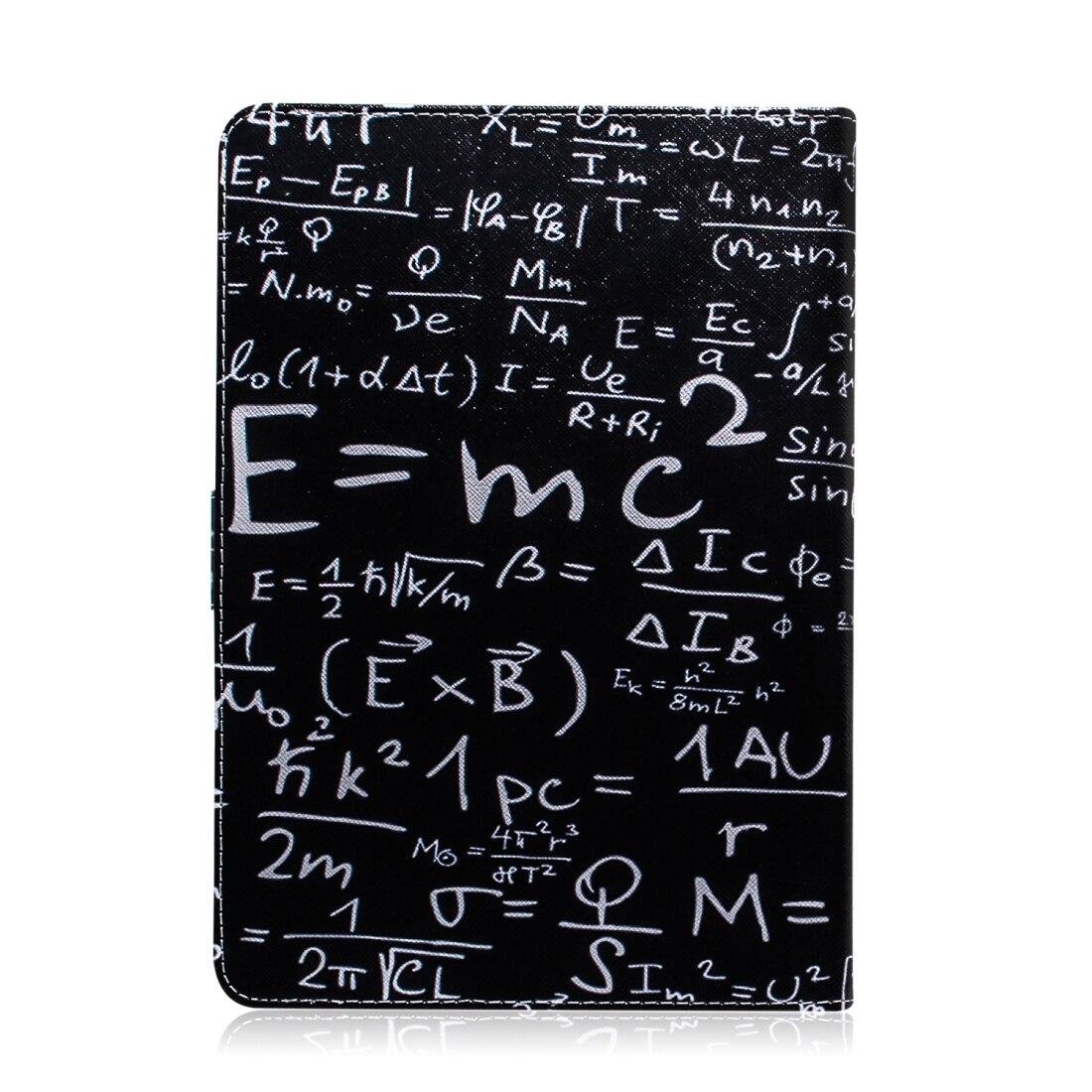 Husa tableta pentru Amazon Kindle Paperwhite 4, 3, 2, 1, piele cu model orizontal, cu suport, slot pentru carduri si portofel, albastru inchis