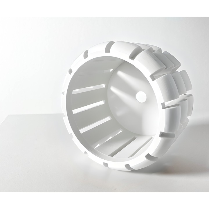 3D саксия за цветя Orchid Noor Premium, кръгла, 16 x 12,5 см, бяла