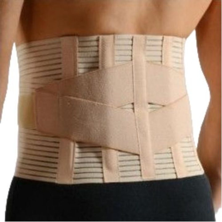 Centura ortopedica pentru suport lombar Anatomic Line, inchidere cu velcro, bej
