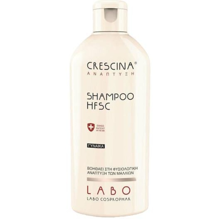 Sampon Labo CRESCINA HFSC Transdermic, pentru femei, 200ml, tratament impotriva caderii parului, imbunatatire volum si stralucire
