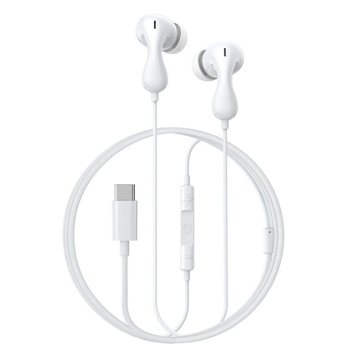 Casti, Poly Blackwire 3215, monaurale, cu fir, USB-C + adaptor 3.5mm, negru