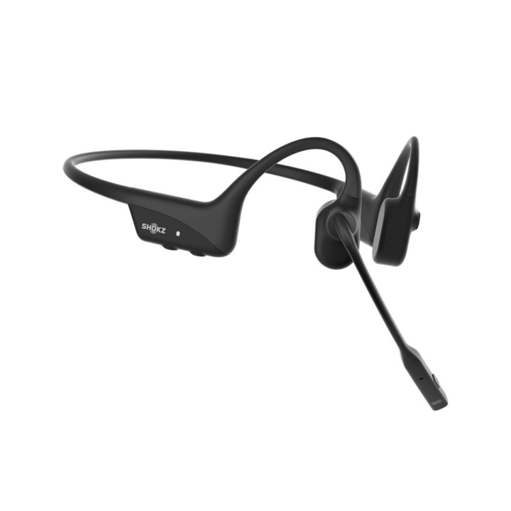 Casti Wireless Shokz C120-AN-BK-EU, Bluetooth, negru, cu microfon, cu control tactil
