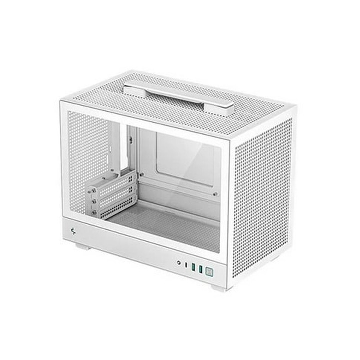 Carcasa ATX Semi-tower DeepCool R-CH160-WHNMIO-G-1 Alb, 2 ventilatoare, 20x28,3x33,6cm