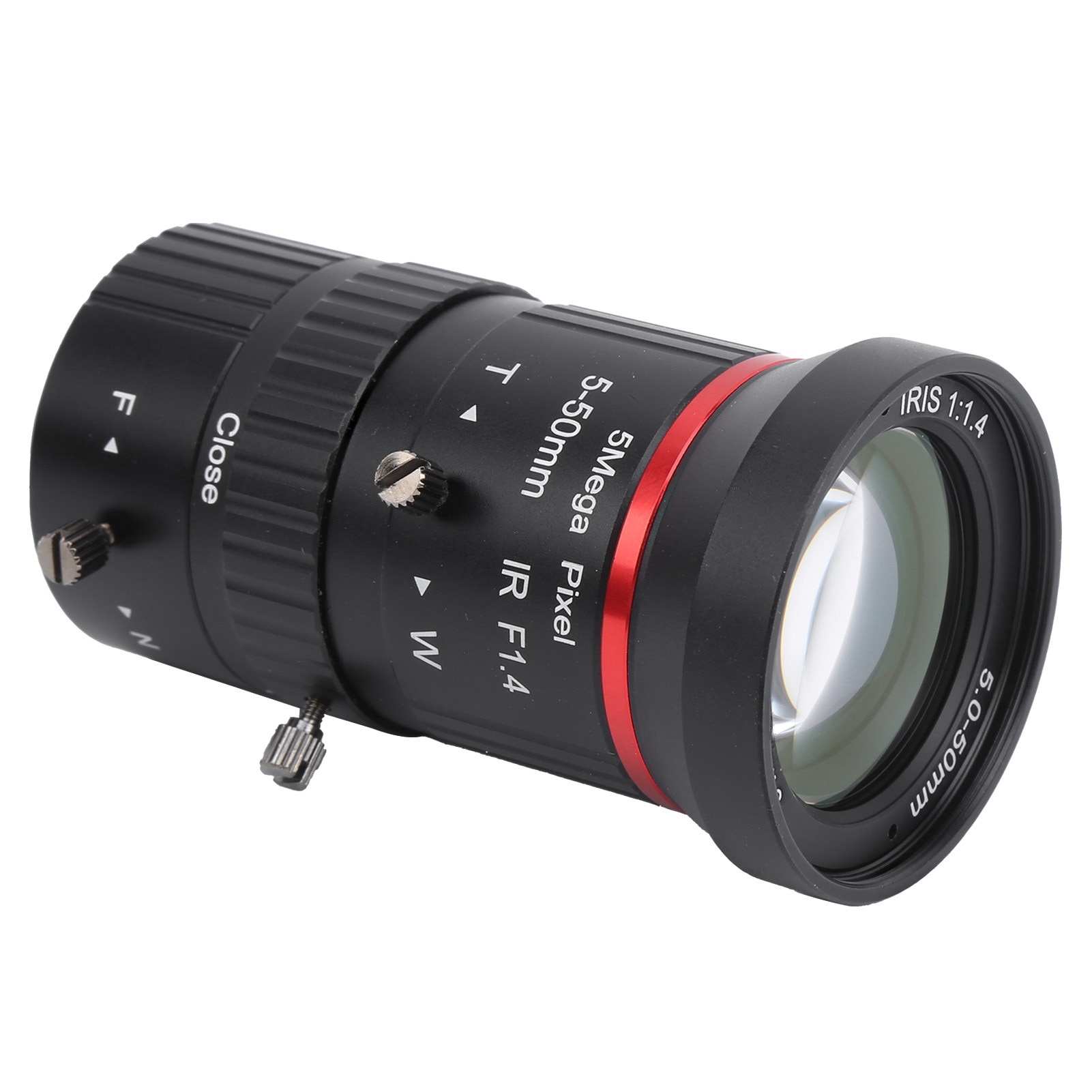 Obiectiv zoom industrial 5MP, 5-50mm, compatibilitate ridicata