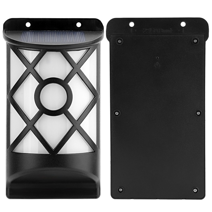 Соларна лампа с танцуващи пламъци, IP65, елегантен дизайн, 2000mAh, комплект от 2 броя