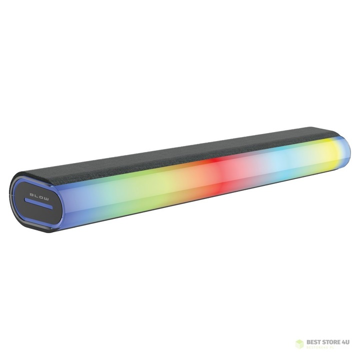 Boxa Bluetooth RGB, 2x7W, 1800mA, 100Hz-18KHz, multicolor