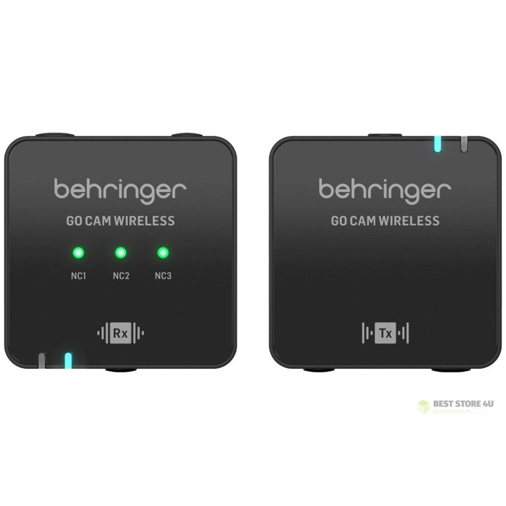 Vezeték nélküli kamerarendszer, Behringer GO CAM, 30m, fekete, 109x50x157mm