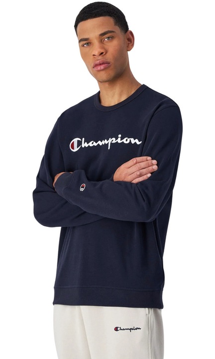 Hanorac barbati, Champion guler rotund, bumbac, Bleumarin