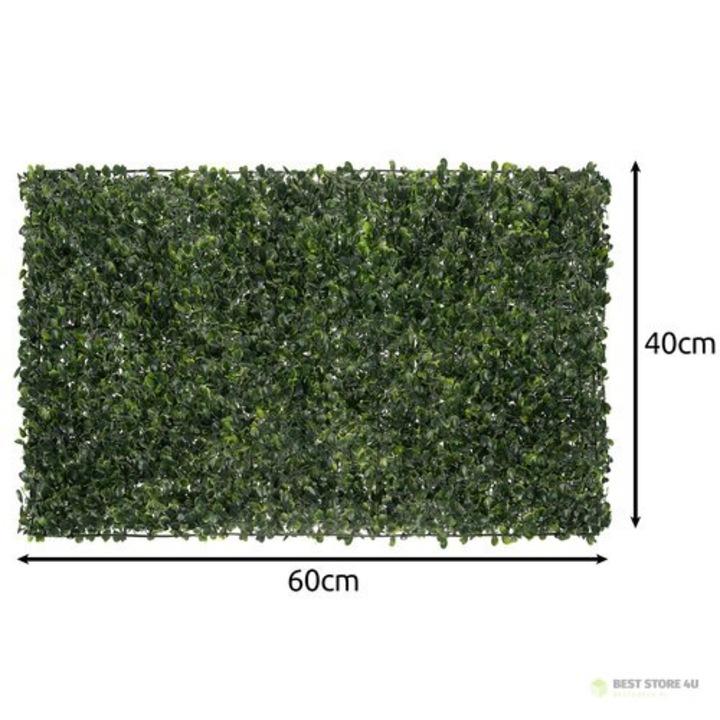 Изкуствен ограден панел, GARDLOV, 60x40см, зелен, 3см