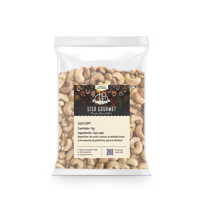 Caju copt, 1 kg, Siso Gourmet