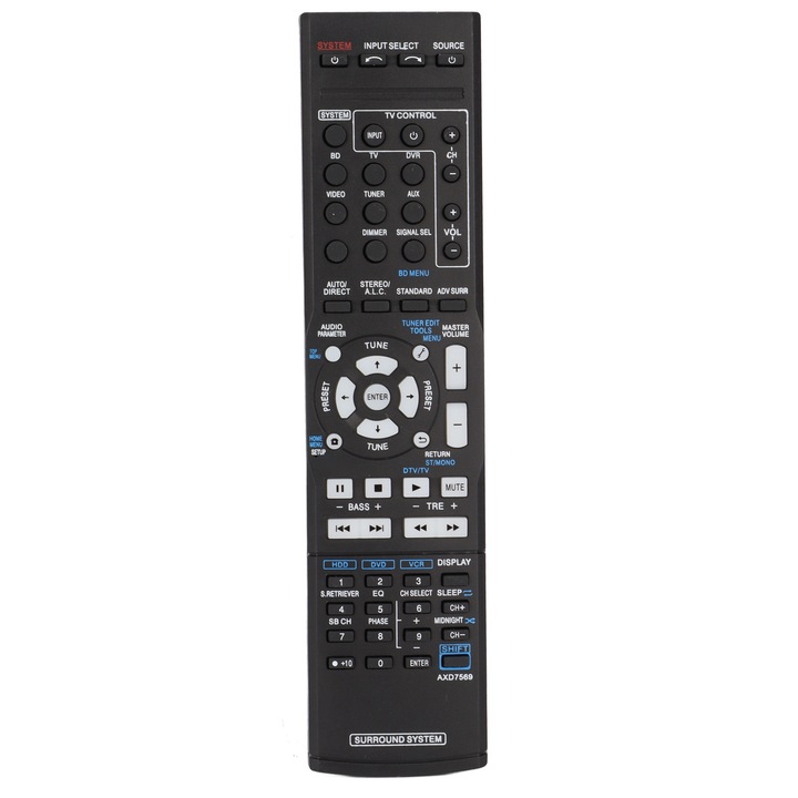 Pentru receptorul de telecomanda Pioneer, inlocuire telecomanda pentru receptorul audio-video AXD7569