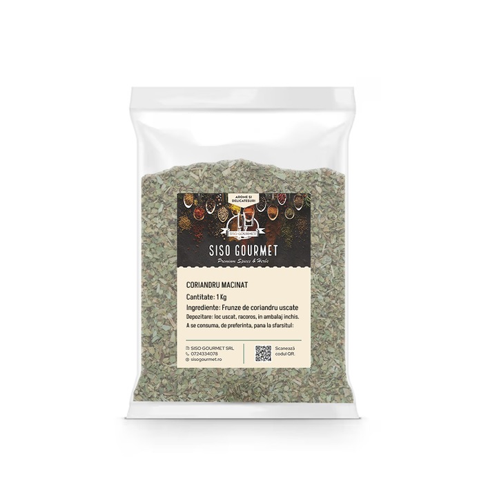 Coriandru macinat, 1 kg, Siso Gourmet