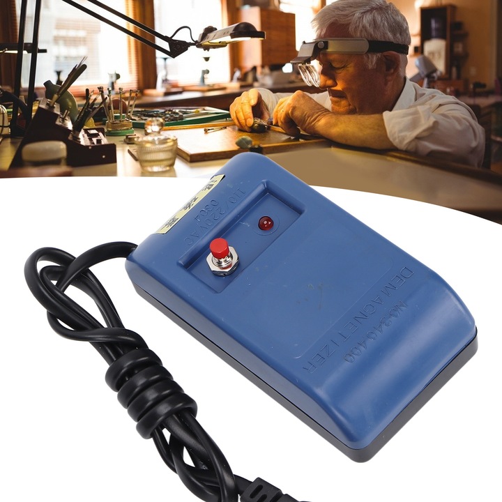 Professzionális órademagnetizáló órajavításhoz, elektromos demagnetizáló eszköz, demagnetizálás, 110V/220V EU csatlakozó