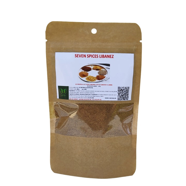Amestec de Condimente 7 Spices – Reteta Autentica Libaneza, Gust Intens si Aromat