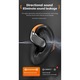 Безжични слушалки, Bluetooth, отворен дизайн, двустранно стерео, ергономичен дизайн, сензорно управление, 6 часа живот на батерията, USB-C, сив/оранжев цвят