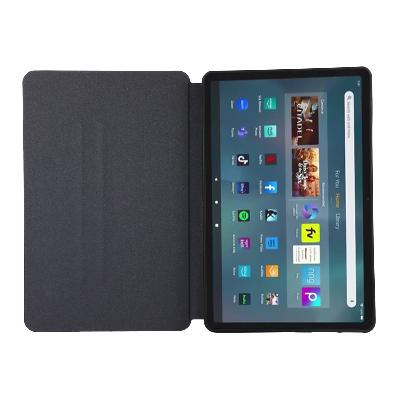 Husa tableta pentru Amazon Fire Max 11, TPU flip, protectie din piele, culoare rosie
