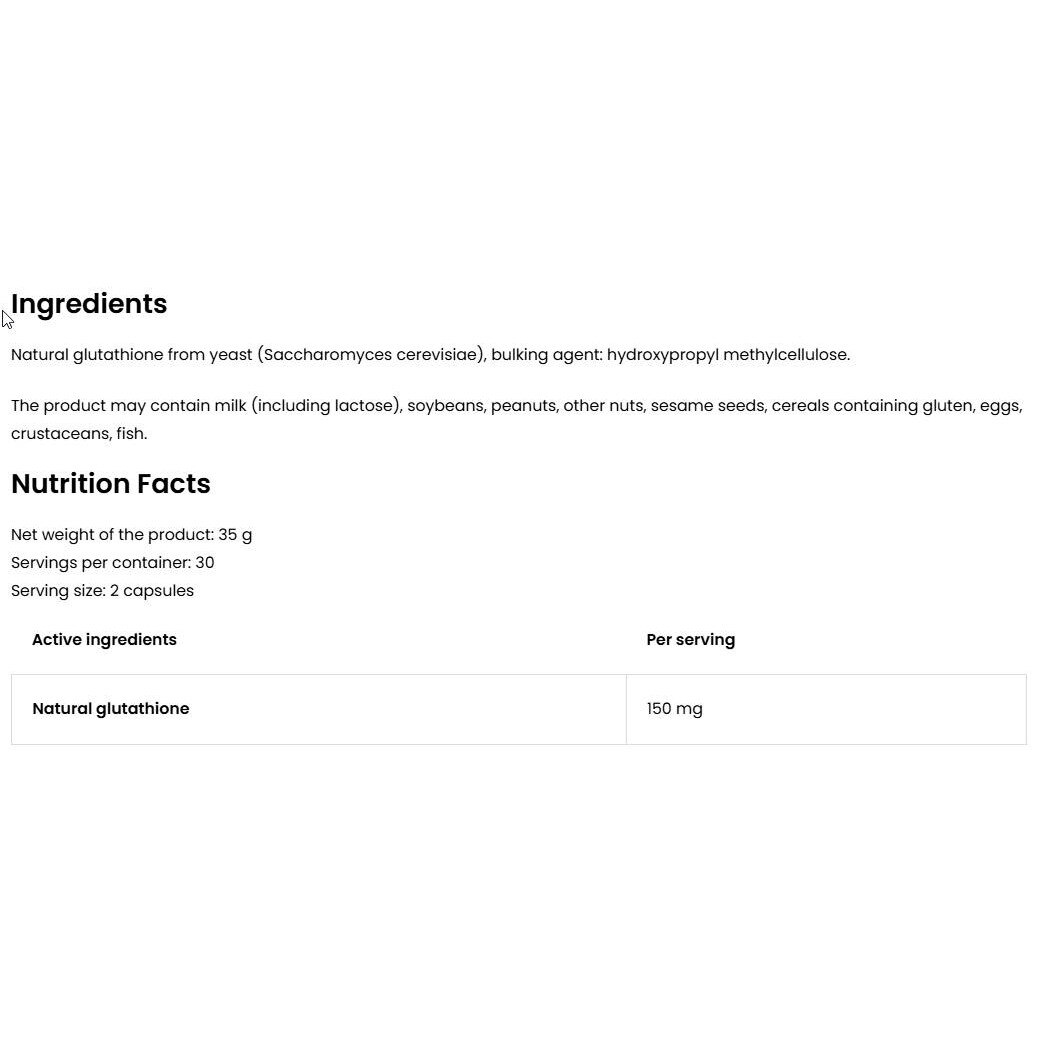 glutathione ostrovit Ostrovit Glutation VEGE 90 capsulas