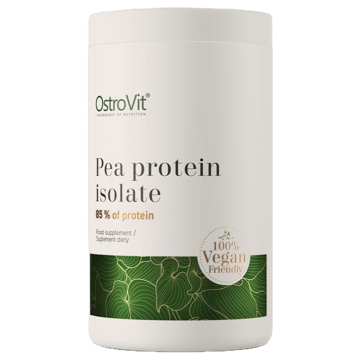 Хранителна добавка OstroVit, Pea Protein Isolate with 85% Protein, Неовкусен, 480 грама