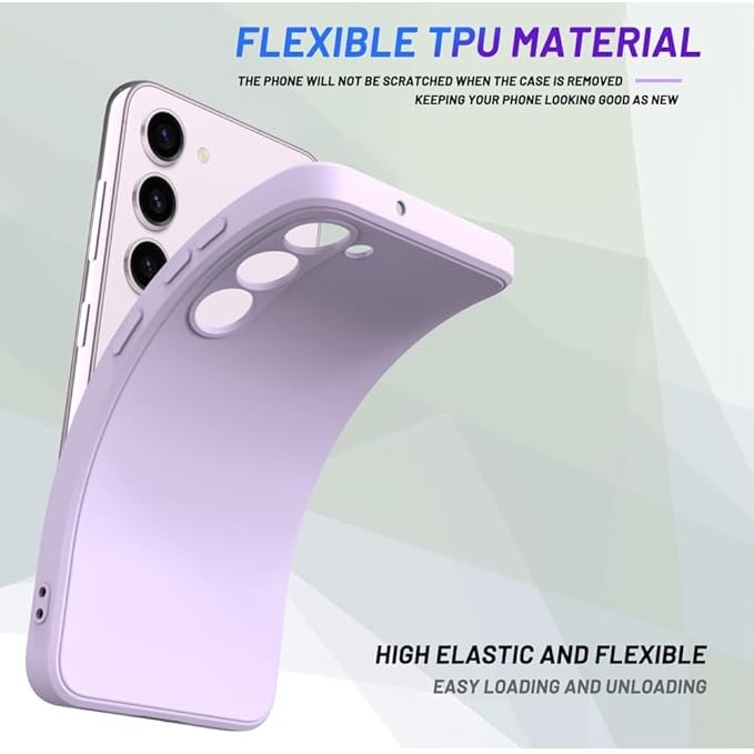 Husa pentru Samsung Galaxy S24, silicon lichid, Calitate Premium, Interior din Microfibra, Protectie Sporita, Antisoc, Violet