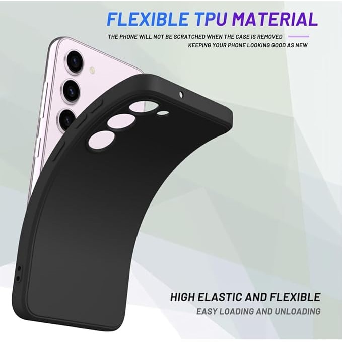 Husa pentru Samsung Galaxy S24, silicon lichid, Calitate Premium, Interior din Microfibra, Protectie Sporita, Antisoc, Negru