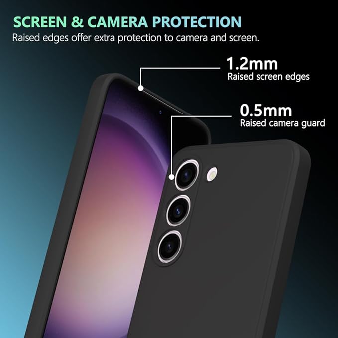Husa pentru Samsung Galaxy S24, silicon lichid, Calitate Premium, Interior din Microfibra, Protectie Sporita, Antisoc, Negru
