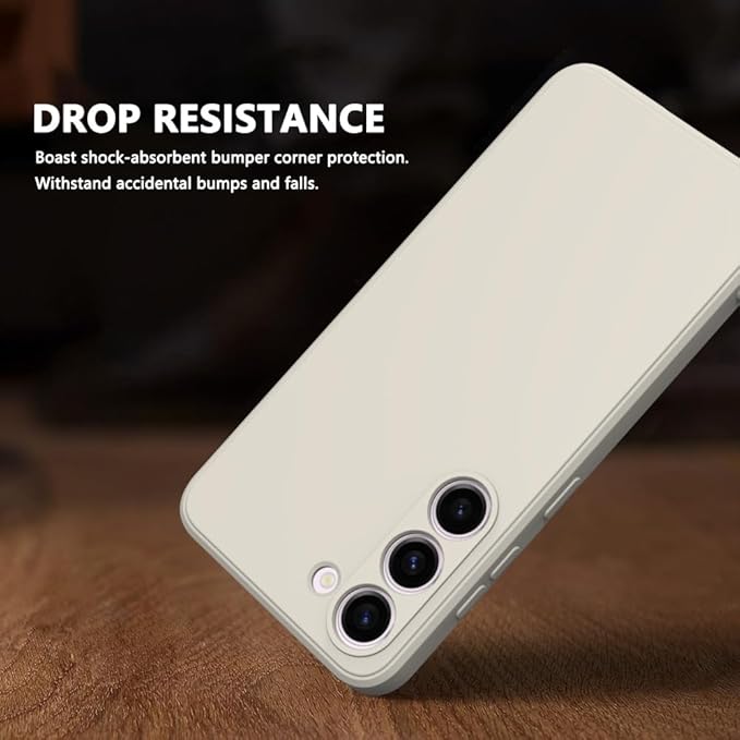 Husa pentru Samsung Galaxy S24, silicon lichid, Calitate Premium, Interior din Microfibra, Protectie Sporita, Antisoc, ALB