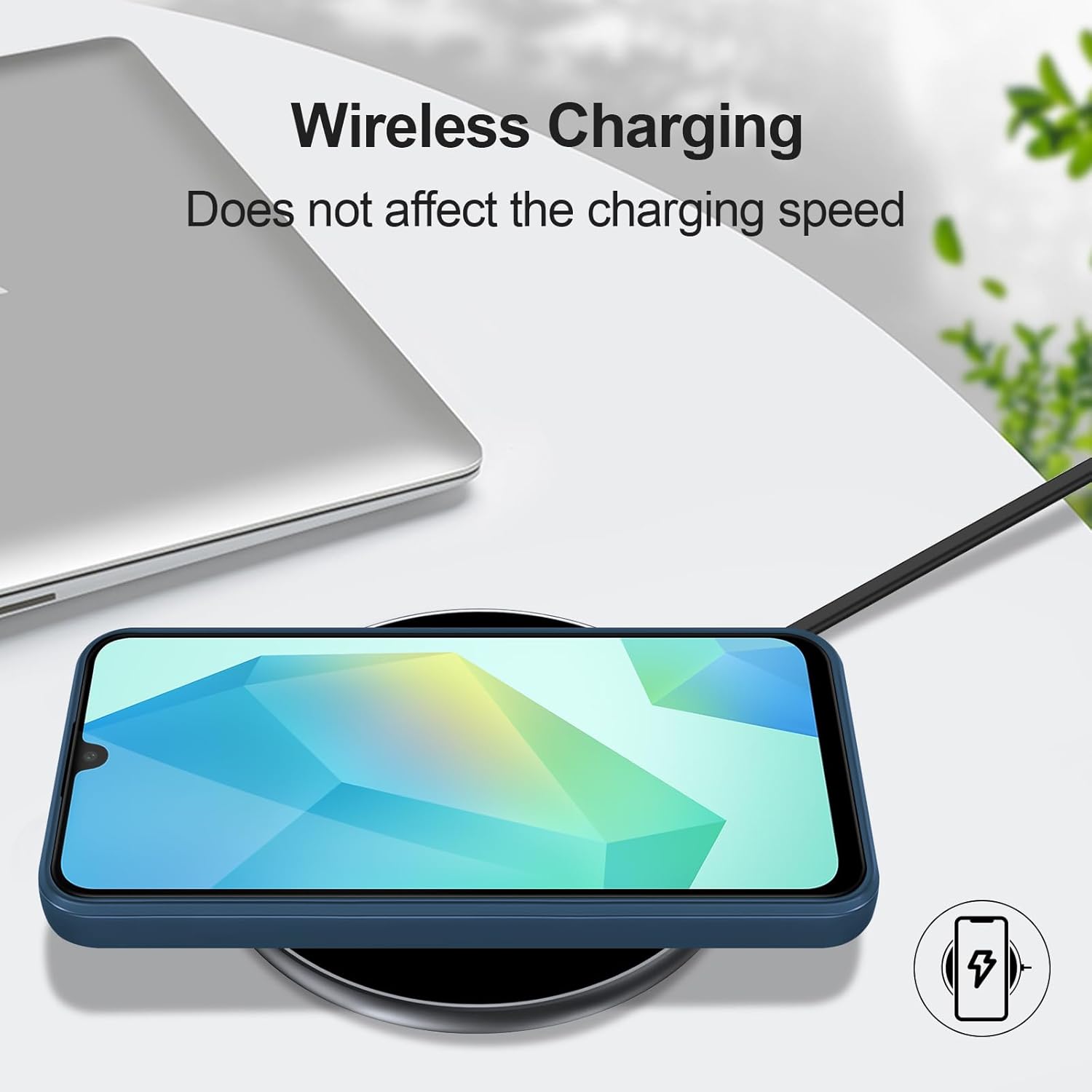 Husa pentru Samsung Galaxy A16, silicon lichid, Calitate Premium, Interior din Microfibra, Protectie Sporita, Antisoc, gri albastrui