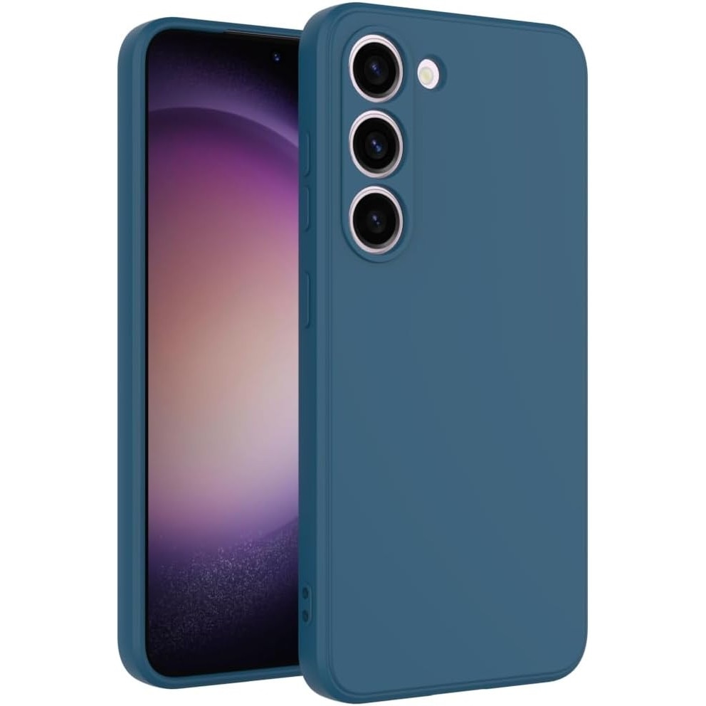 Husa pentru Samsung Galaxy A16, silicon lichid, Calitate Premium, Interior din Microfibra, Protectie Sporita, Antisoc, Albastru inchis