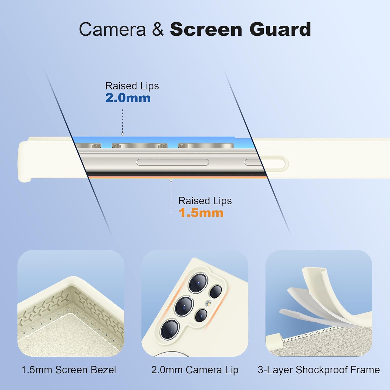 Husa telefon pentru Samsung Galaxy S25 Ultra, silicon moale, suport magnetic, protectie militara, ultra-subtire, BEJ
