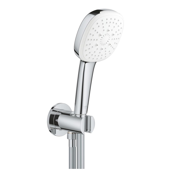 Ръчен душ Grohe Tempesta Cube 110, 3 Струи, С държач, Хром