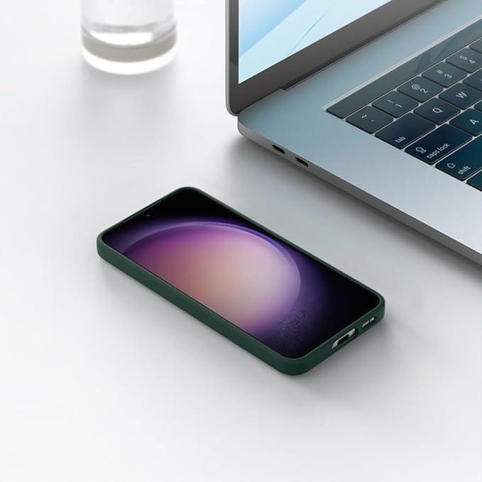 Husa pentru Samsung Galaxy S24, silicon lichid, Calitate Premium, Interior din Microfibra, Protectie Sporita, Antisoc, Verde inchis