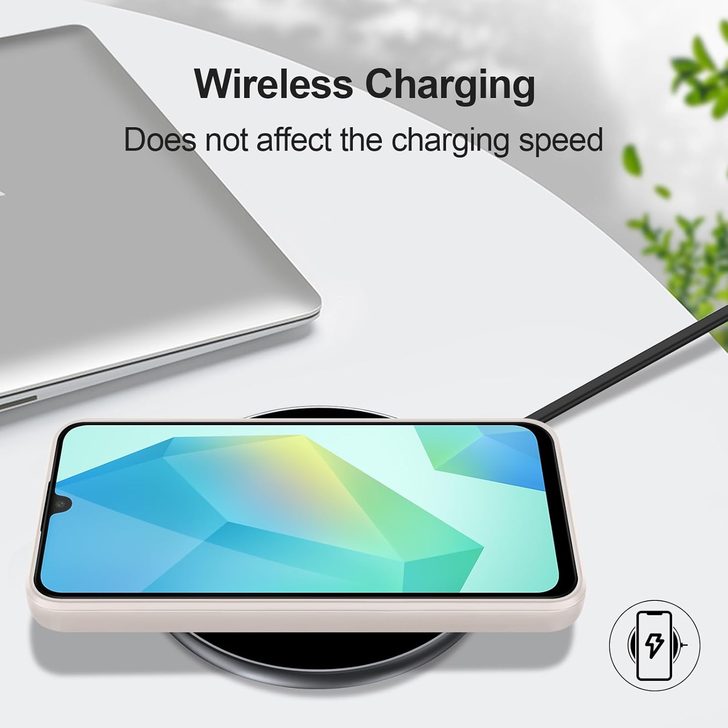 Husa pentru Samsung Galaxy A16, silicon lichid, Calitate Premium, Interior din Microfibra, Protectie Sporita, Antisoc, alb