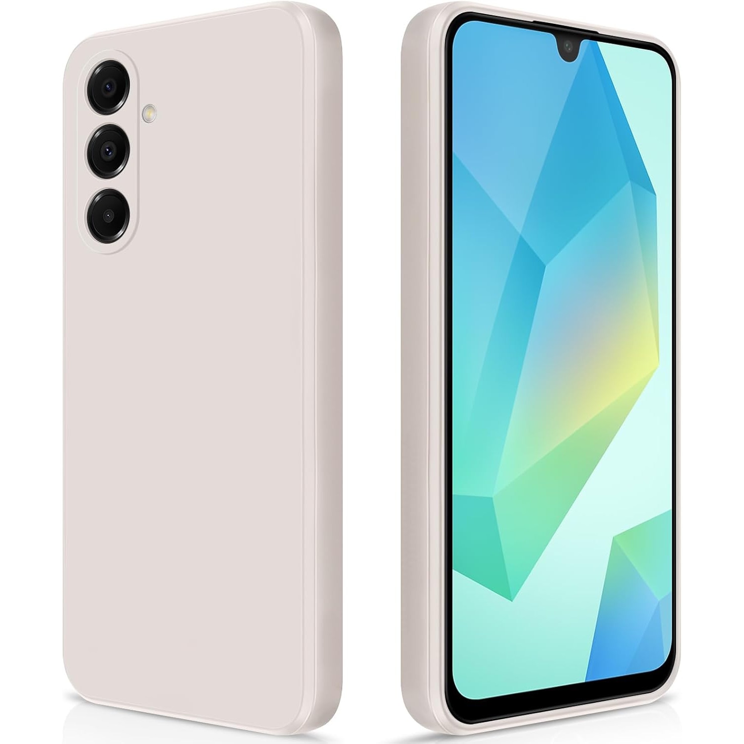 Husa pentru Samsung Galaxy A16, silicon lichid, Calitate Premium, Interior din Microfibra, Protectie Sporita, Antisoc, alb