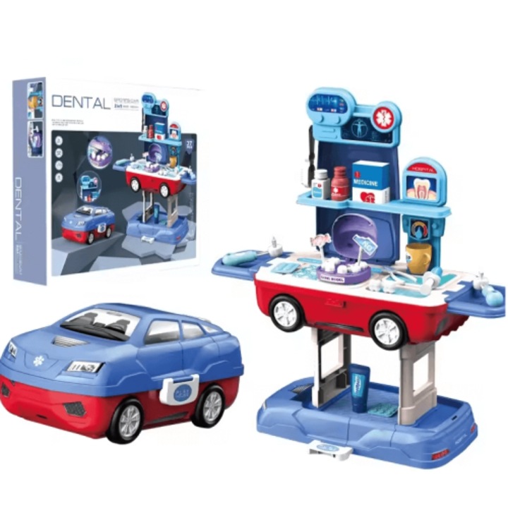 Set dentar, Sonne, Pentru copii, Distractie, Masinute, 37 piese, 1 set