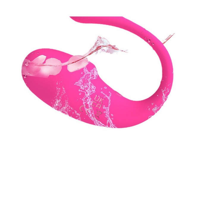 Alkalmazással vezérelhető vibrátor, 10 üzemmód, szilikon kivitel, rózsaszín, vízálló