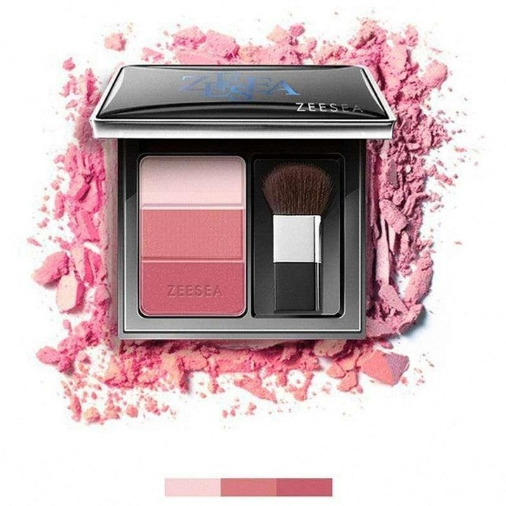 Палитра ружове с 3 цвята Zeesea #Midnight Rose 5g